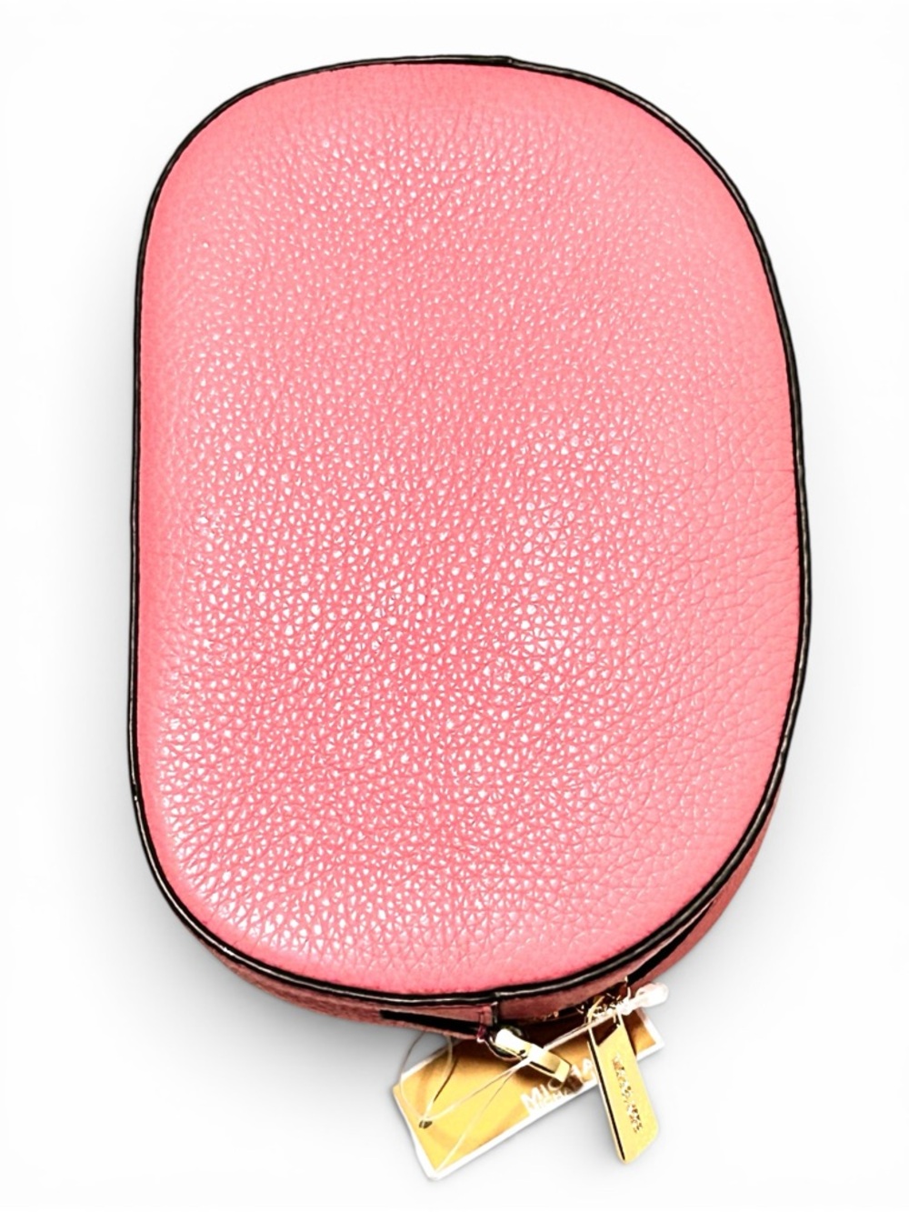 MICHAEL KORS Jet Set Glam Pebble Leather Small Front Pocket Oval Crossbody Bag - Picture 4 of 4
